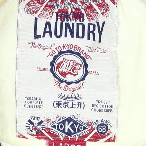 Tokyo Laundry Men's Yellow Graphic Print T-Shirt, Size L