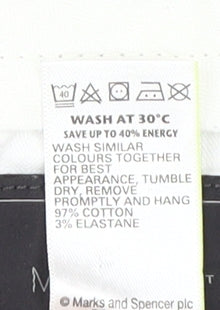 Marks and Spencer Men's Grey Chino Trousers Size 38