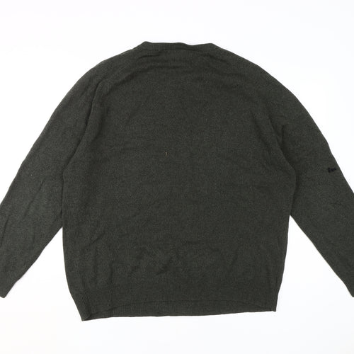Marks & Spencer Green Wool Men's Pullover Size L