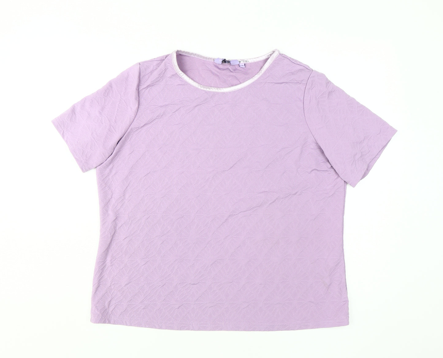 Honor Millburn Women's Purple Cotton T-Shirt Size 18