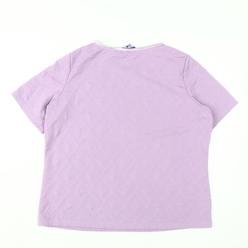 Honor Millburn Women's Purple Cotton T-Shirt Size 18