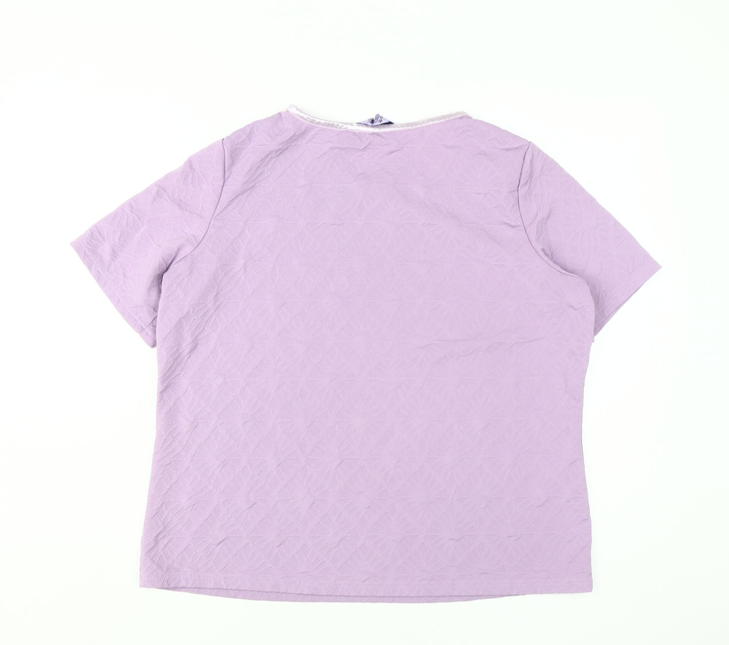 Honor Millburn Women's Purple Cotton T-Shirt Size 18