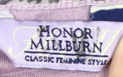 Honor Millburn Women's Purple Cotton T-Shirt Size 18