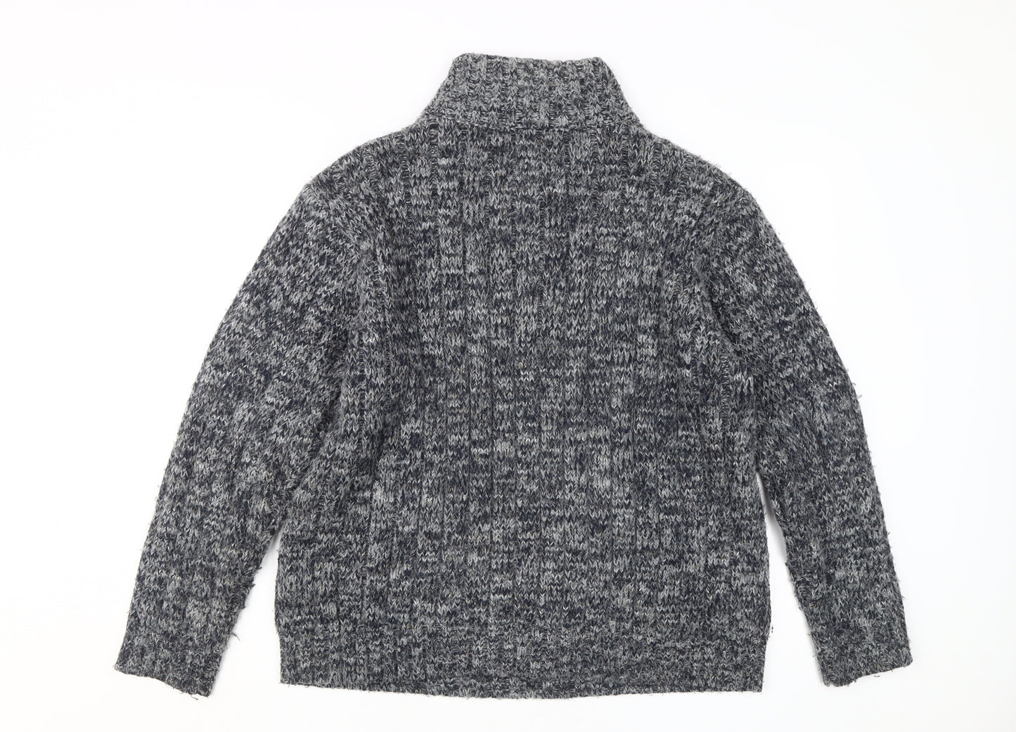 Marks and Spencer Unisex Blue Full Zip Jumper M