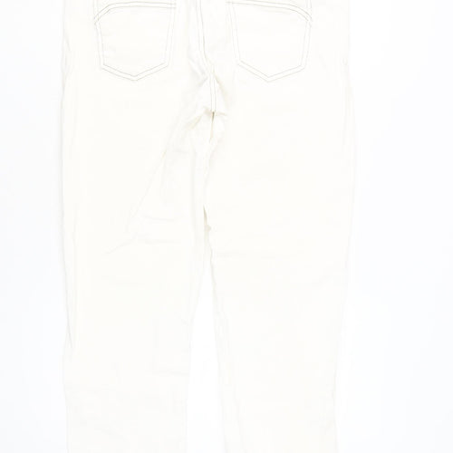 Wallis Women's White Denim Jeans, Size 14, Regular Fit