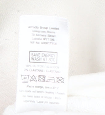 Wallis Women's White Denim Jeans, Size 14, Regular Fit