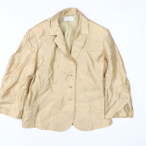 Caractère Women's Beige Blazer Size 12, Business Style