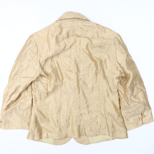 Caractère Women's Beige Blazer Size 12, Business Style