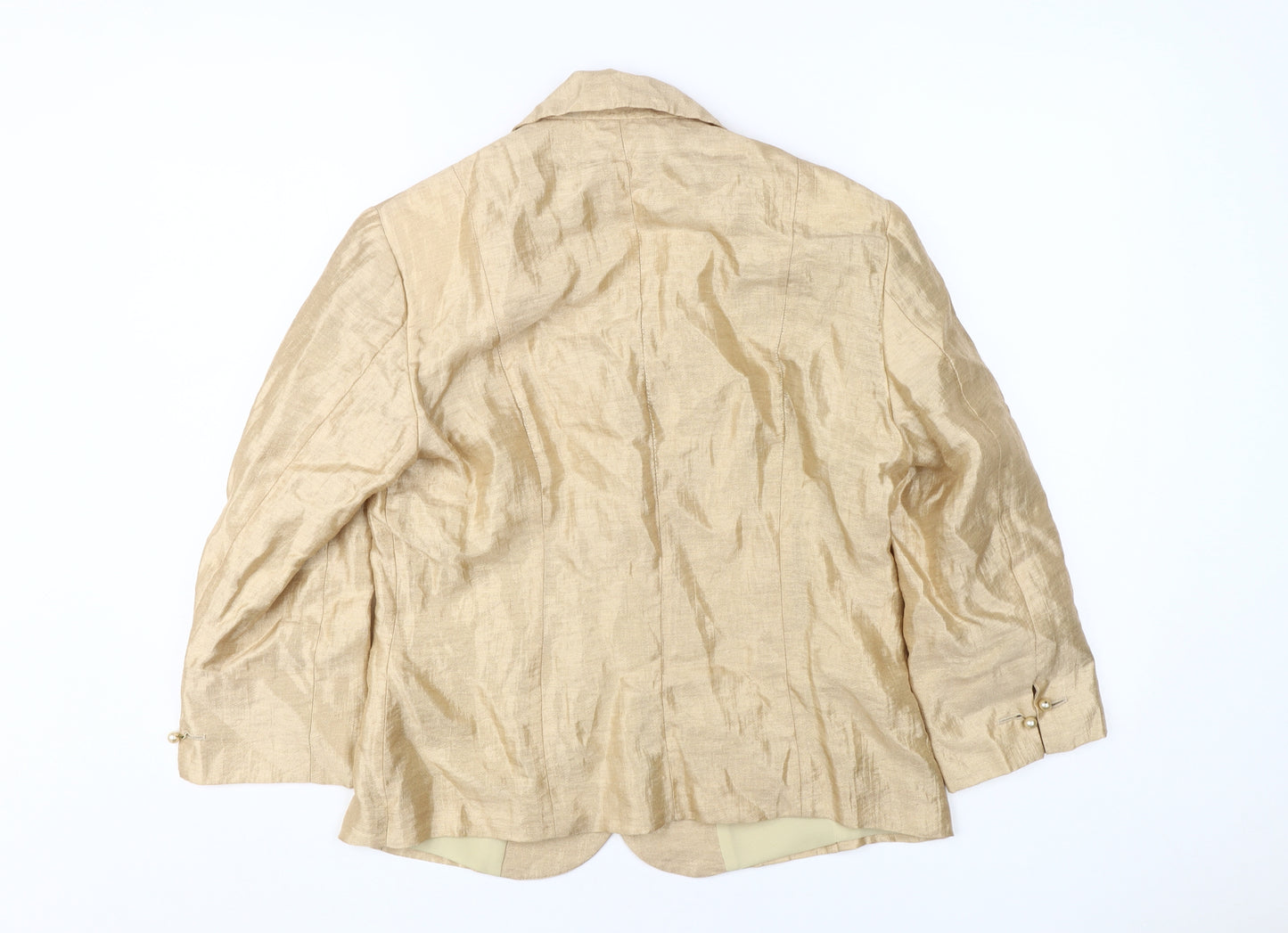 Caractère Women's Beige Blazer Size 12, Business Style