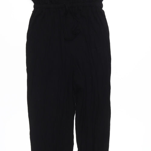 Next Women's Black Jumpsuit, Size 6, Elastic Waist