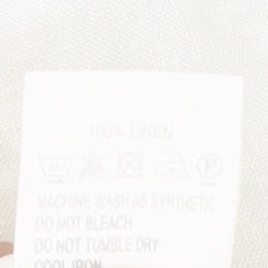 Minuet Women's White Linen Blouse Size 10 Button Casual