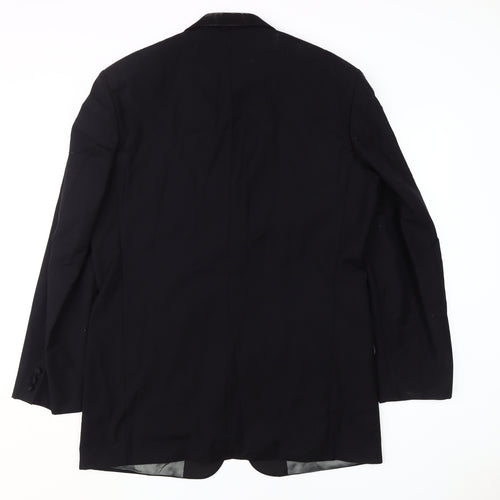 Pierre Balmain Men's Black Blazer Jacket, Size 42 Long