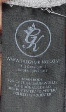 Gym King Men's Grey Pullover Hoodie Size S