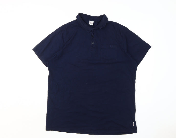Lee Cooper Men's Blue XL Polo Shirt, Short Sleeve, Casual