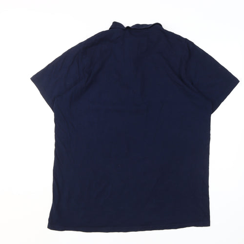 Lee Cooper Men's Blue XL Polo Shirt, Short Sleeve, Casual