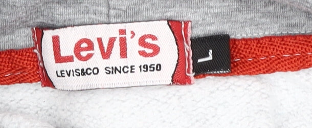 Levi's Unisex Grey Logo Hoodie, Size L
