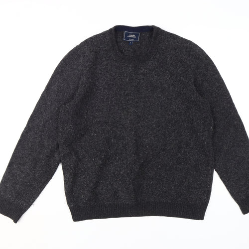 John Lewis Men's Grey Wool Cashmere Pullover, Size L