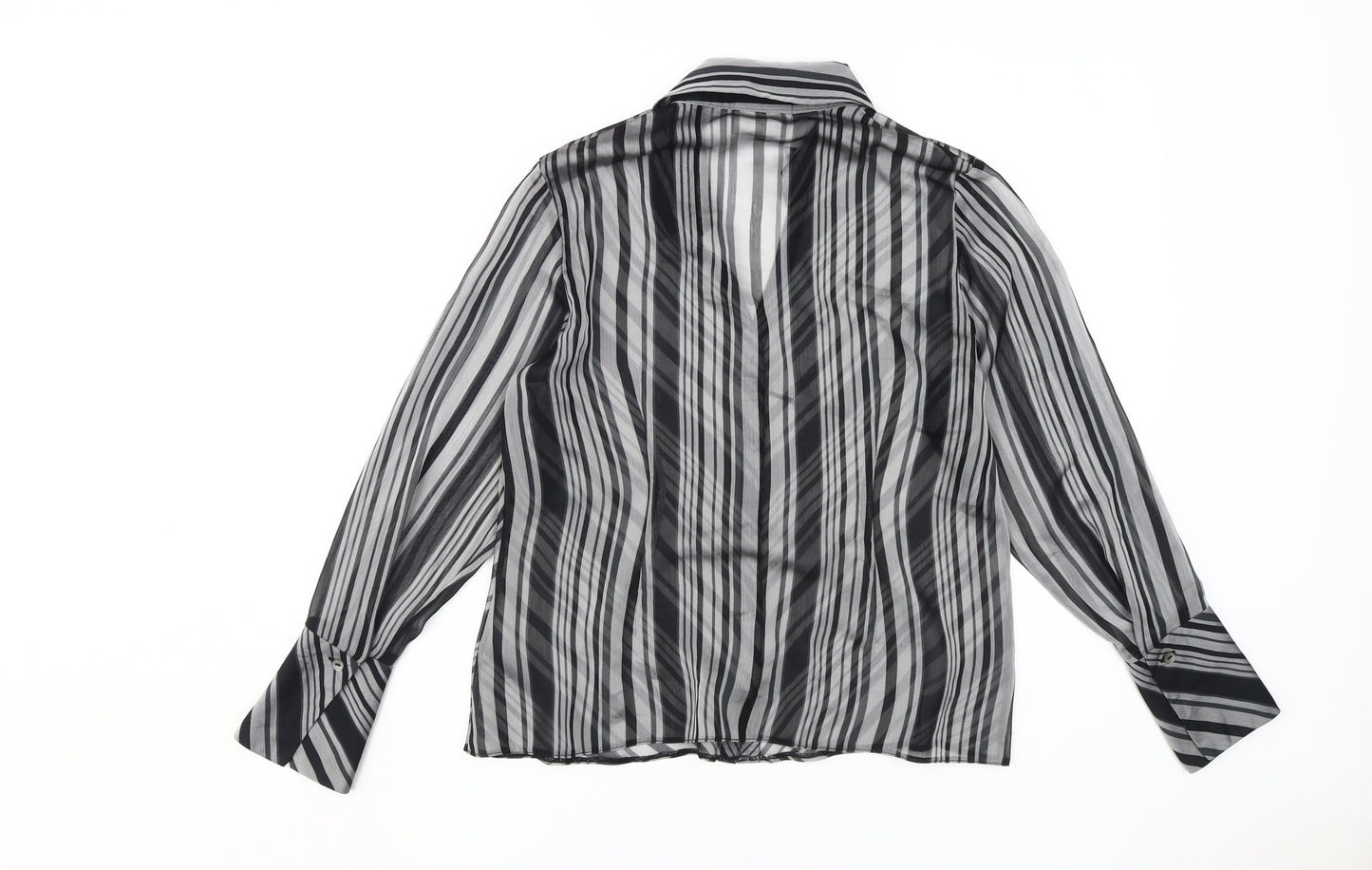 Wallis Petite Women's Multicoloured Striped Button-Up Shirt, Size 14