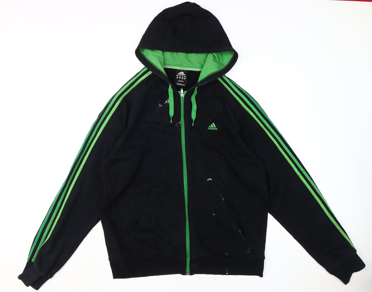 Adidas Men's Black XL Full Zip Hoodie