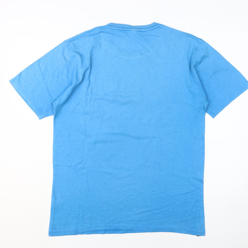 Saltrock Men's Blue Graphic Logo T-Shirt, Size L, Crew Neck
