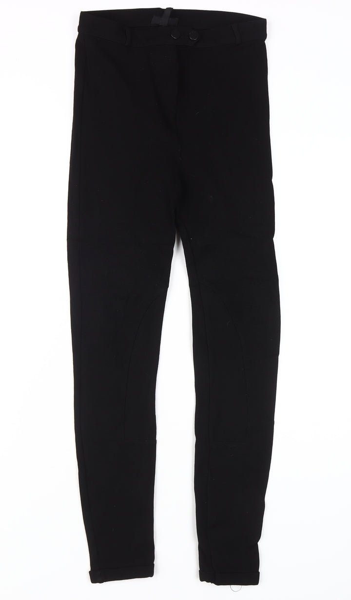 Topshop Women's Black Skinny Jegging in Size 10