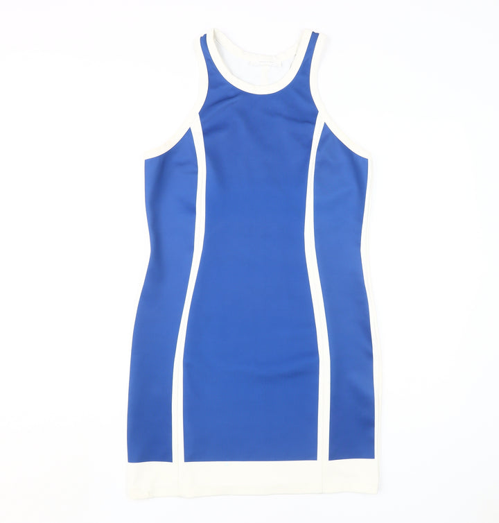 Zara Women’s Blue Mini Bodycon Dress UK 10
