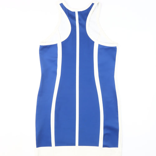 Zara Women’s Blue Mini Bodycon Dress UK 10