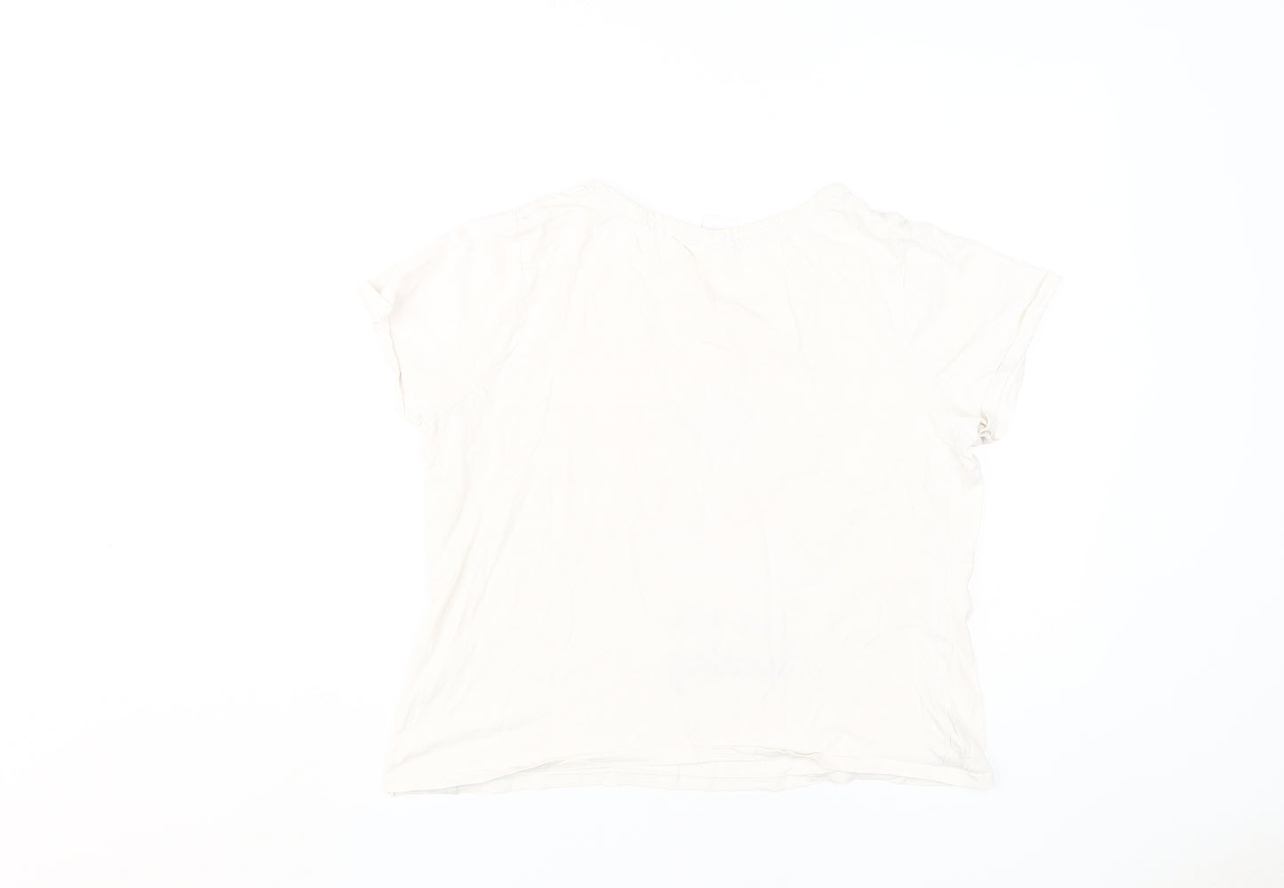 Disney Women's Ivory Eeyore Pyjama Top Size 10