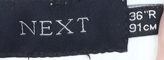 Next Men's Beige Cargo Trousers, Size Large, Linen
