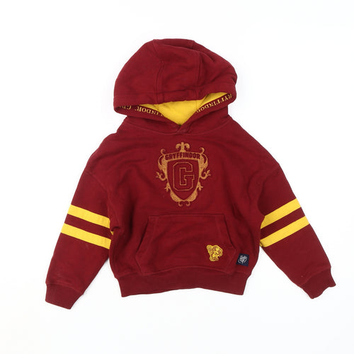Marks and Spencer Boys Red Harry Potter Pullover Hoodie 3-4 Years