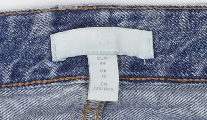 H&M Women's Blue Straight Jeans Size 16
