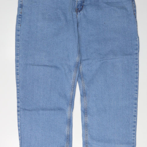 Alan Greenhalgh Men's Blue Straight Leg Denim Jeans