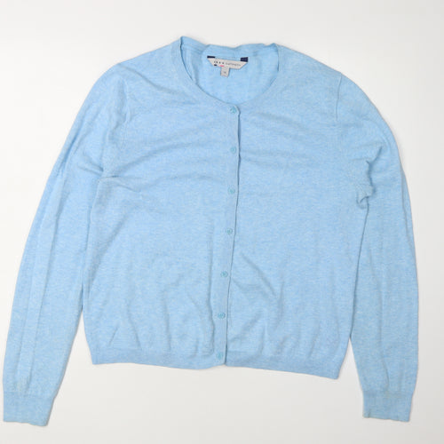 Crew Clothing Co. Women's Blue Cardigan Size 14