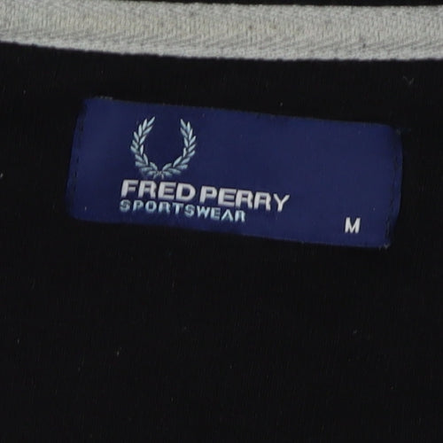 Fred Perry Men's Black Full Zip Sweatshirt M