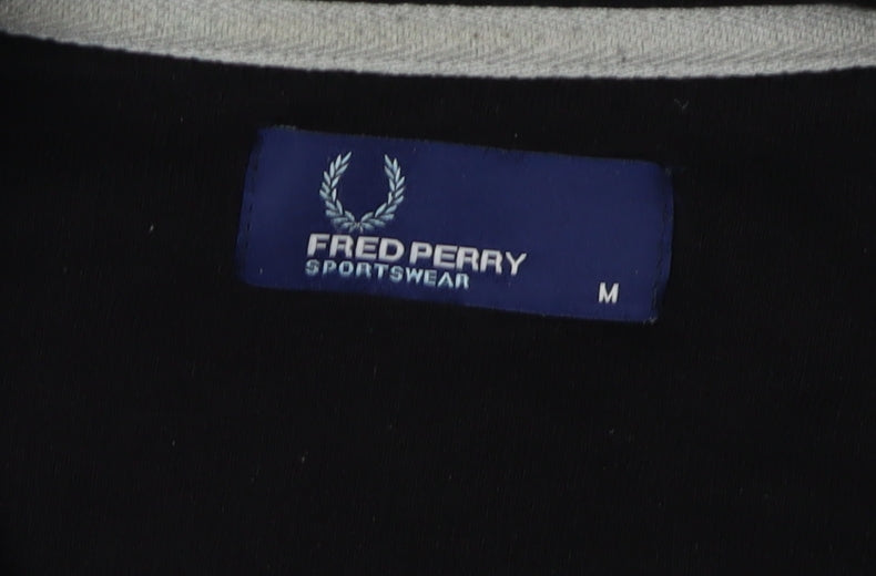 Fred Perry Men's Black Full Zip Sweatshirt M