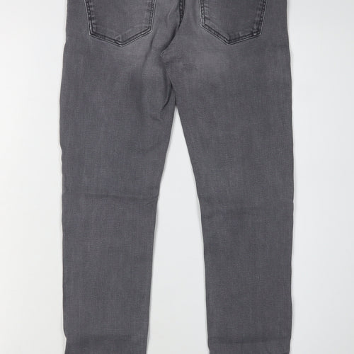 Zara Women Grey Skinny Jeans, Size 8, Stretch Denim