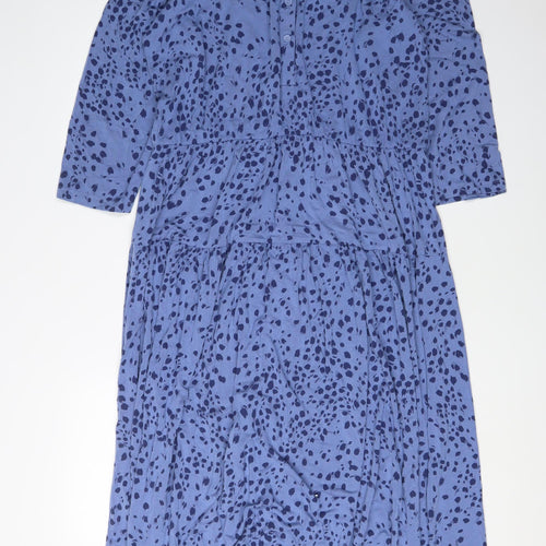 Joules Women's Blue Long A-Line Dress Size 18