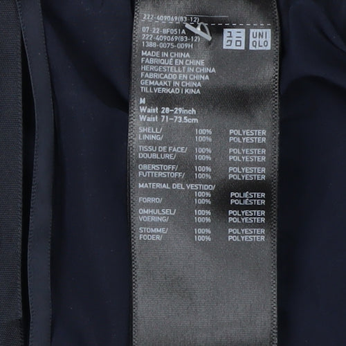 Uniqlo Women's Blue Pleated Midi Skirt - M