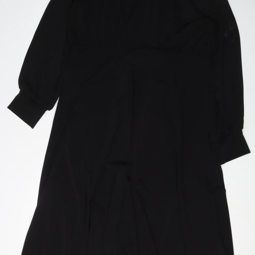 Next Women's Black Long Sleeve Dress Size 18