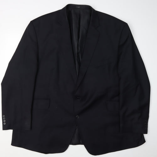 Centaur Men's Black Blazer, Size 56, Regular Fit