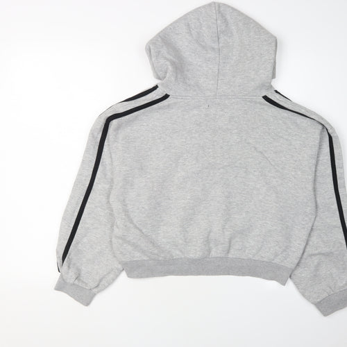 PrettyLittleThing Women's Grey Pullover Hoodie M