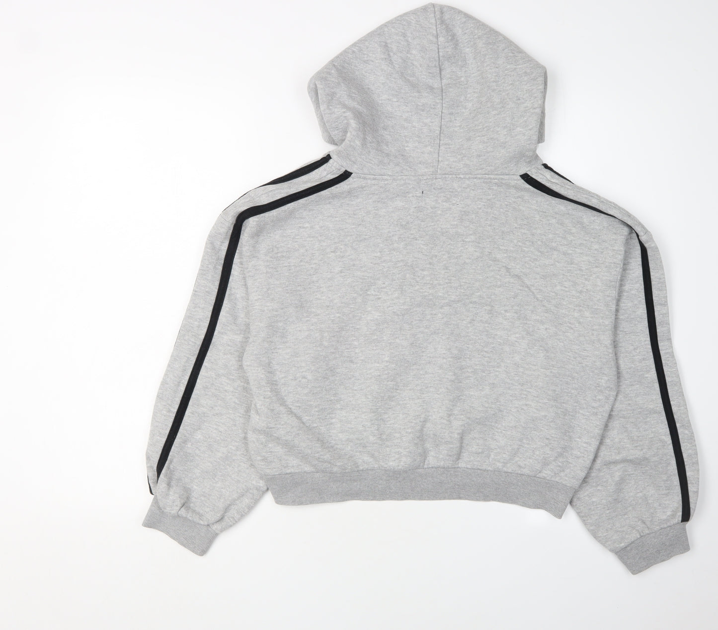 PrettyLittleThing Women's Grey Pullover Hoodie M