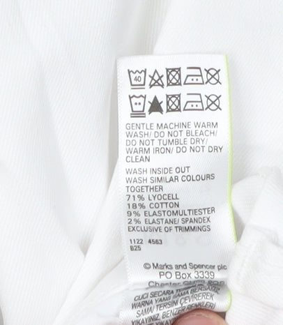 Marks and Spencer Women’s White Jeans Size 12