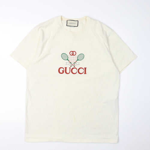 Gucci Men's Beige Sports T-Shirt L