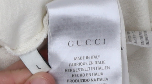 Gucci Men's Beige Sports T-Shirt L