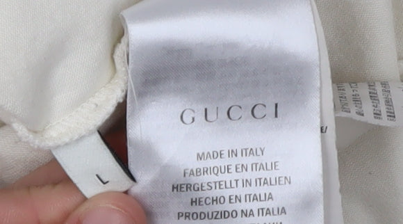 Gucci Men's Beige Sports T-Shirt L