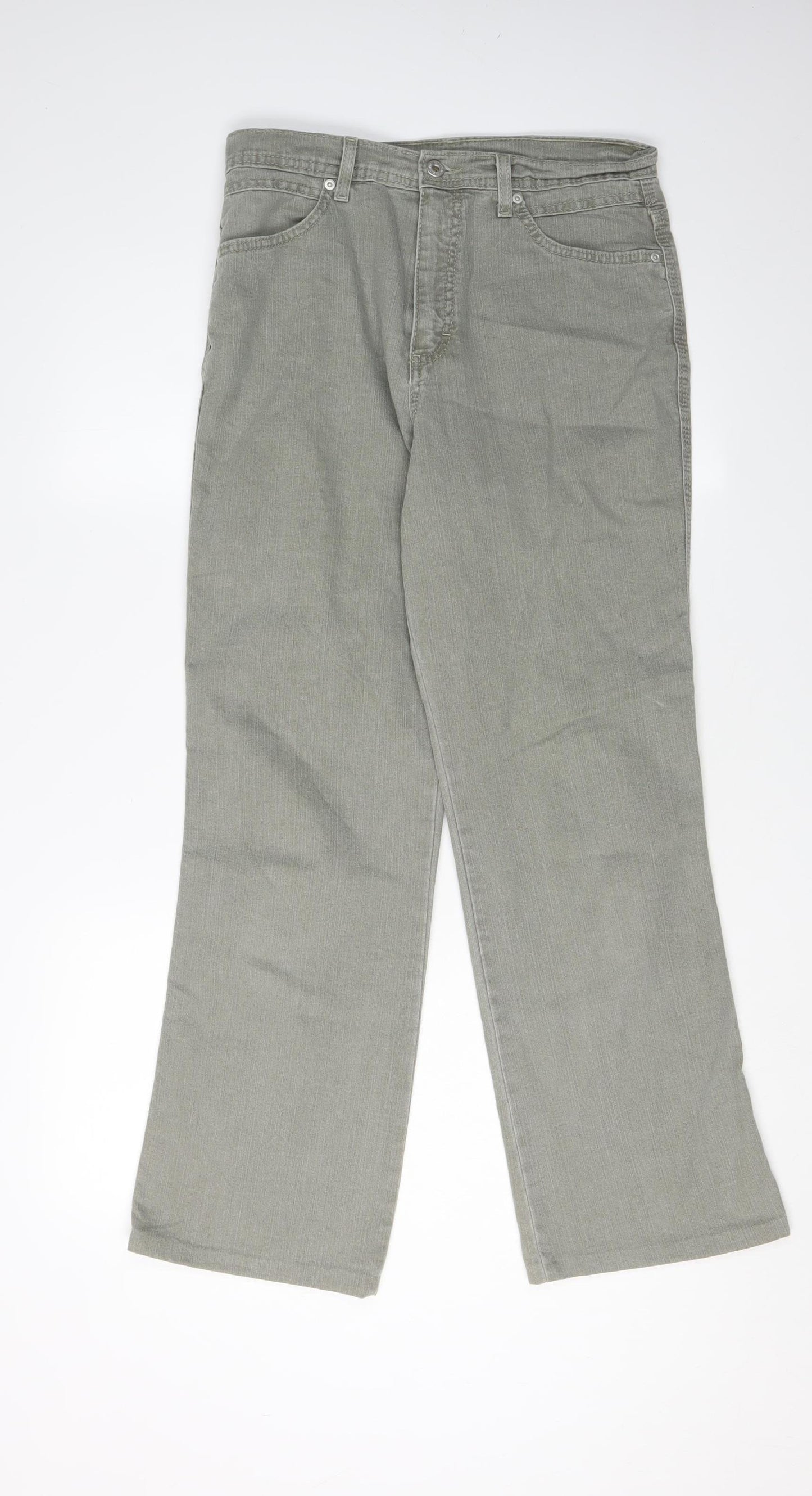 Marks & Spencer Women's Grey Straight Jeans Size 12