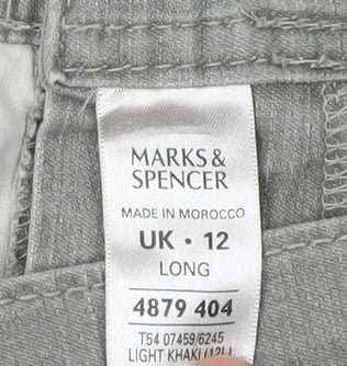Marks & Spencer Women's Grey Straight Jeans Size 12