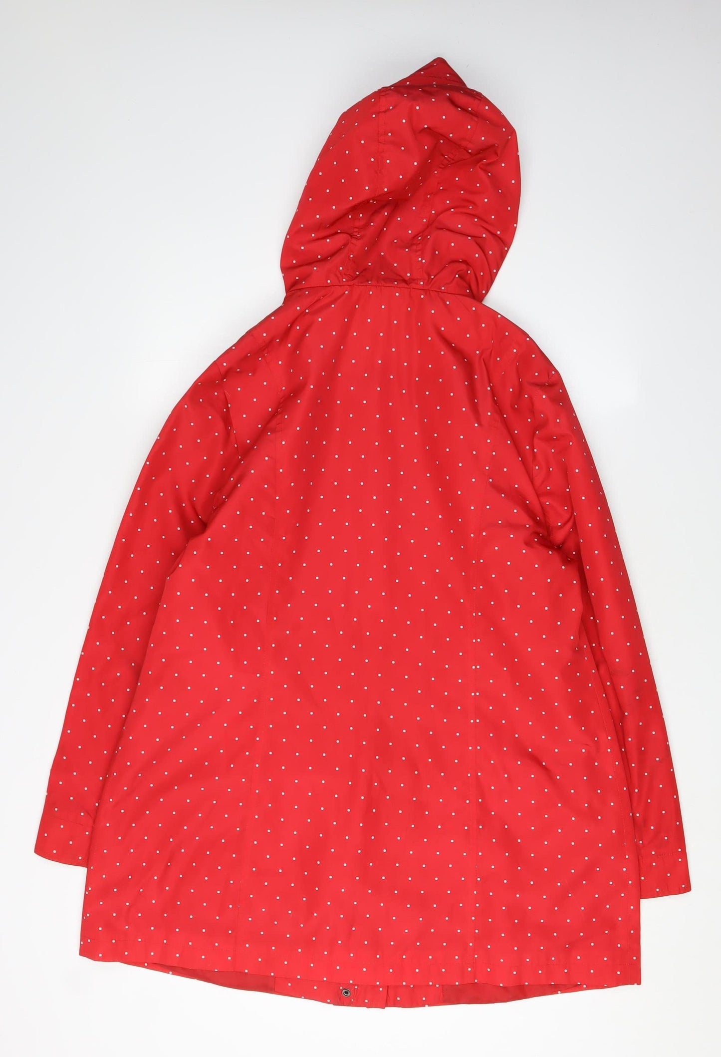 Bonmarché Women's Red Polka Dot Rain Coat, Size 16