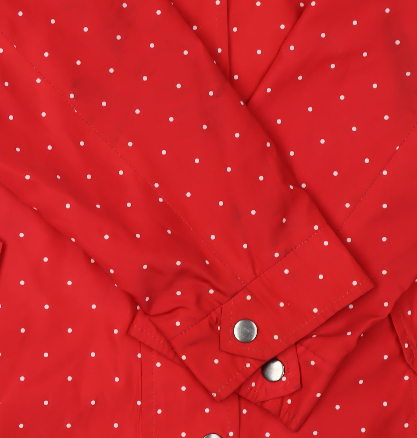 Bonmarché Women's Red Polka Dot Rain Coat, Size 16